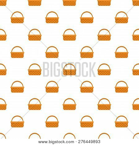 Garden Basket Pattern Seamless Vector Repeat For Any Web Design