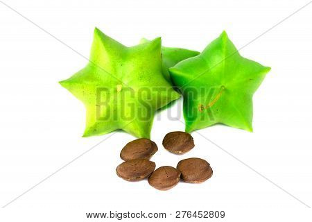 Sacha Inchi, Fresh Capsule Seeds Fruit Of Sacha-inchi Peanut