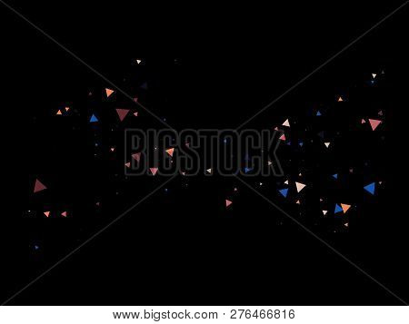 Bang, Blast, Moved Particles, Vector Explosion Frame. Broken Glass, Triangle Memphis Grunge Fragment