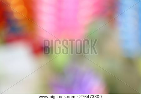 Colorful Background Soft Multi Color Style Abstract Blurred Pink Red Yellow Gold Green, Rainbow Brig