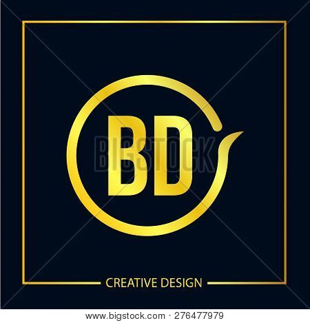 Initial Letter Bd Logo Template Vector Design