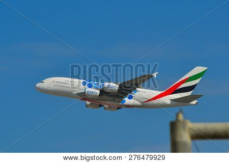 Passenger Airplane Taking Off From Airport