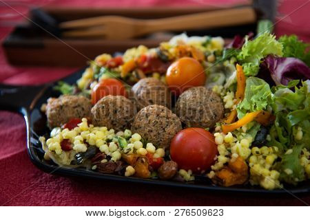 Moroccan beef kefta meatballs meatball and semolina