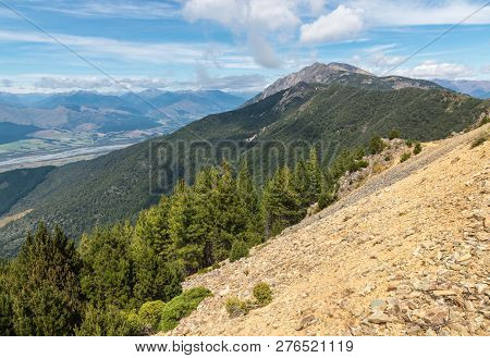 Mt Patriarch In Southern Alps - South Island, New Zealand