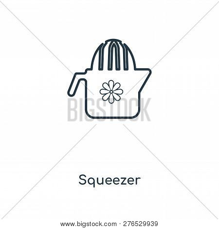 Squeezer Icon In Trendy Design Style. Squeezer Icon Isolated On White Background. Squeezer Vector Ic