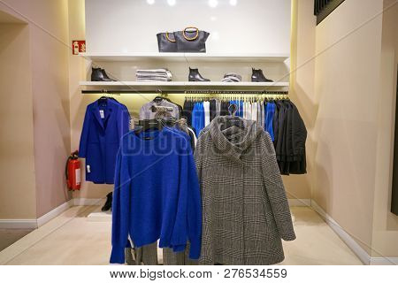 DUSSELDORF, GERMANY - CIRCA SEPTEMBER, 2018: interior shot of a shop in Dusseldorf.