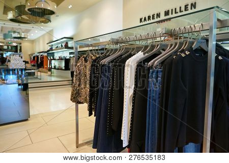 DUSSELDORF, GERMANY - CIRCA SEPTEMBER, 2018: interior shot of a shop in Dusseldorf.