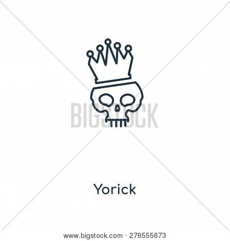 Yorick Icon In Trendy Design Style. Yorick Icon Isolated On White Background. Yorick Vector Icon Sim