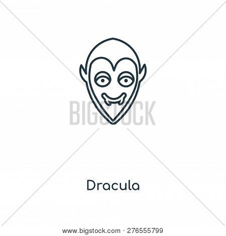 Dracula Icon In Trendy Design Style. Dracula Icon Isolated On White Background. Dracula Vector Icon 