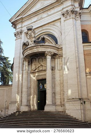 Church Of Saint Andrews At The Quirinal In Rome, Italy.