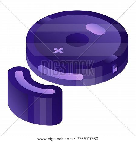 Smart Robot Vacuum Cleaner Icon. Isometric Of Smart Robot Vacuum Cleaner Icon For Web Design Isolate