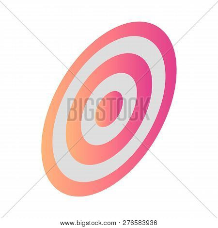 Arch Target Icon. Isometric Of Arch Target Icon For Web Design Isolated On White Background