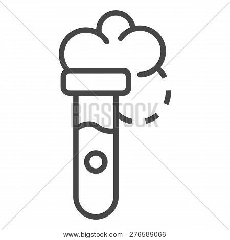 Test Tube Boils Icon. Outline Test Tube Boils Icon For Web Design Isolated On White Background