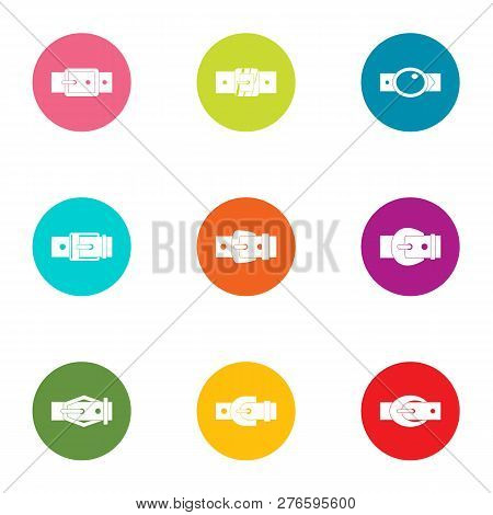 Gird Icons Set. Flat Set Of 9 Gird Icons For Web Isolated On White Background