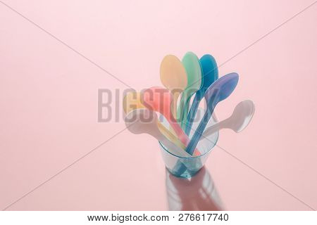 Disposable, On Time, Non Recurring Plastic Spoon, Knife, Fork.