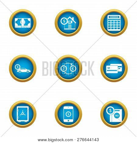 Opulence Icons Set. Flat Set Of 9 Opulence Icons For Web Isolated On White Background