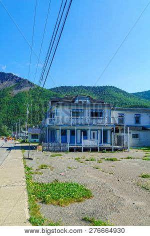 Mont-saint-pierre, Canada - September 13, 2018: View Of The Village And Landscape In Mont-saint-pier