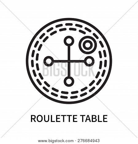 Roulette Table Icon Isolated On White Background. Roulette Table Icon Simple Sign. Roulette Table Ic