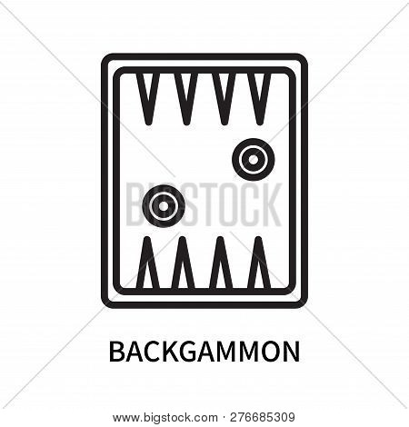 Backgammon Icon Isolated On White Background. Backgammon Icon Simple Sign. Backgammon Icon Trendy An