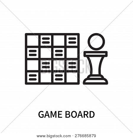 Game Board Icon Isolated On White Background. Game Board Icon Simple Sign. Game Board Icon Trendy An