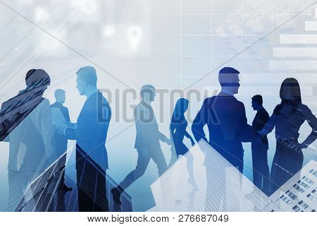 Business People In City, Business Interface