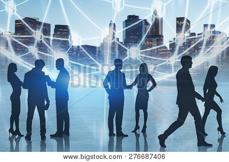 Business People In City, Global Network