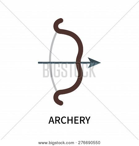 Archery Icon Isolated On White Background. Archery Icon Simple Sign. Archery Icon Trendy And Modern 