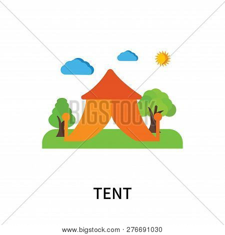 Tent Icon Isolated On White Background. Tent Icon Simple Sign. Tent Icon Trendy And Modern Symbol Fo