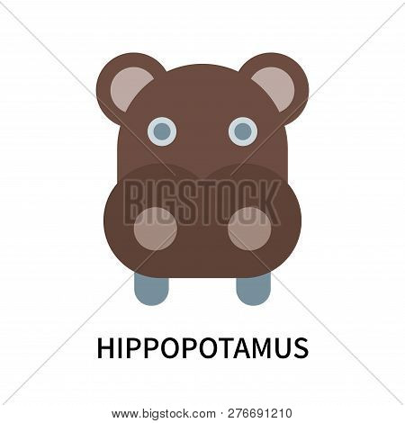 Hippopotamus Icon Isolated On White Background. Hippopotamus Icon Simple Sign. Hippopotamus Icon Tre