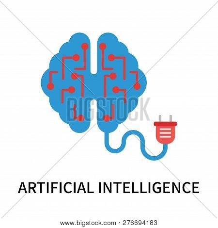 Artificial Intelligence Icon Isolated On White Background. Artificial Intelligence Icon Simple Sign.
