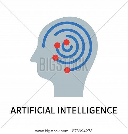 Artificial Intelligence Icon Isolated On White Background. Artificial Intelligence Icon Simple Sign.