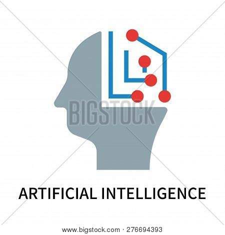 Artificial Intelligence Icon Isolated On White Background. Artificial Intelligence Icon Simple Sign.