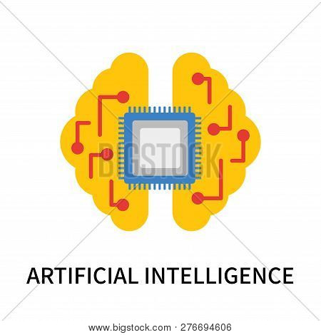 Artificial Intelligence Icon Isolated On White Background. Artificial Intelligence Icon Simple Sign.