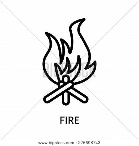 Fire Icon Isolated On White Background. Fire Icon Simple Sign. Fire Icon Trendy And Modern Symbol Fo