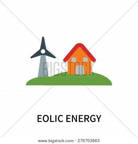 Eolic Energy Icon Isolated On White Background. Eolic Energy Icon Simple Sign. Eolic Energy Icon Tre