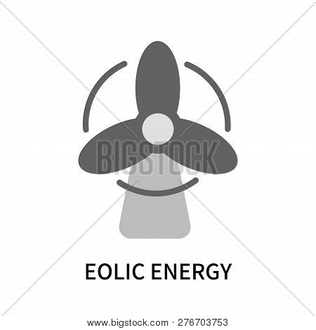 Eolic Energy Icon Isolated On White Background. Eolic Energy Icon Simple Sign. Eolic Energy Icon Tre