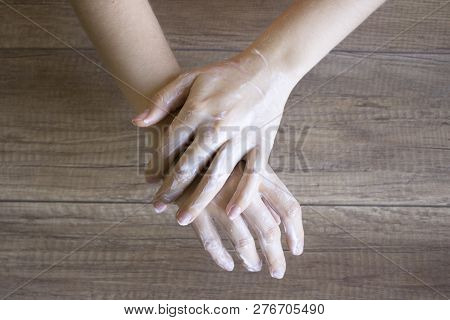 Hand Care, Folk Hand Care. Manicure. Spa Procedure For Beauty Hands. Beauty And Spa Concept. Moistur