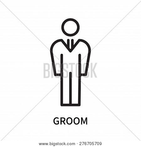 Groom Icon Isolated On White Background. Groom Icon Simple Sign. Groom Icon Trendy And Modern Symbol