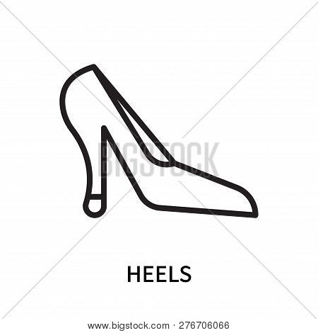 Heels Icon Isolated On White Background. Heels Icon Simple Sign. Heels Icon Trendy And Modern Symbol