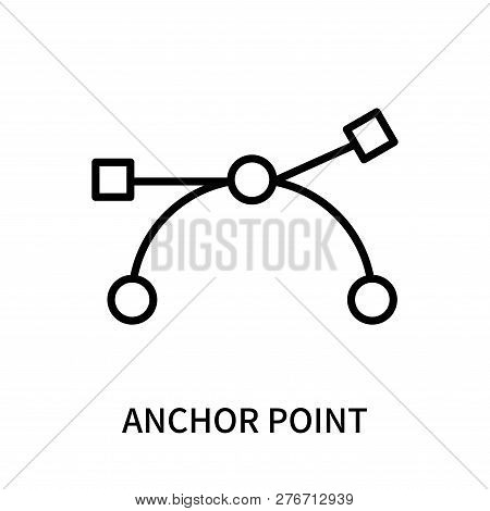 Anchor Point Icon Isolated On White Background. Anchor Point Icon Simple Sign. Anchor Point Icon Tre