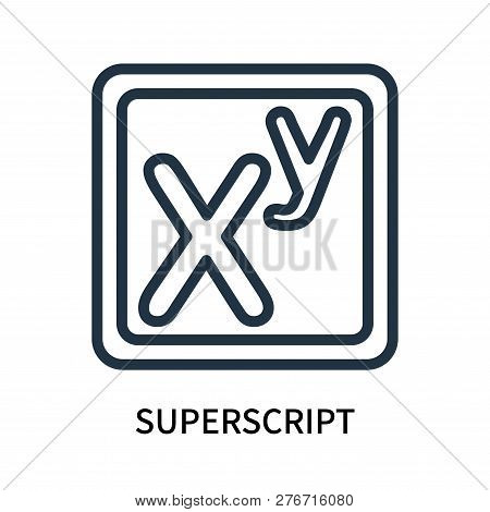Superscript Icon Isolated On White Background. Superscript Icon Simple Sign. Superscript Icon Trendy
