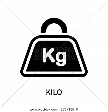 Kilo Icon Isolated On White Background. Kilo Icon Simple Sign. Kilo Icon Trendy And Modern Symbol Fo
