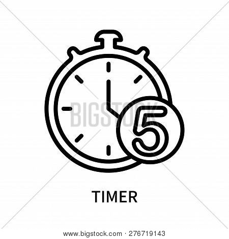 Timer Icon Isolated On White Background. Timer Icon Simple Sign. Timer Icon Trendy And Modern Symbol