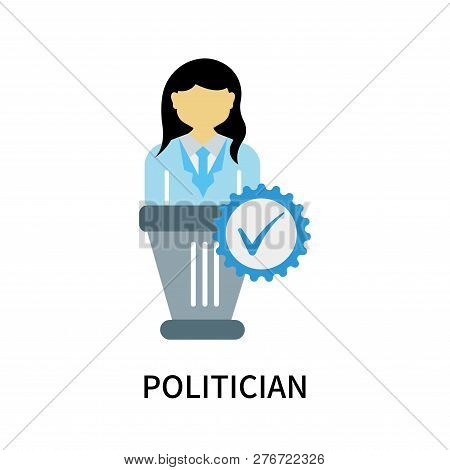 Politician Icon Isolated On White Background. Politician Icon Simple Sign. Politician Icon Trendy An