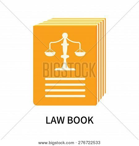 Law Book Icon Isolated On White Background. Law Book Icon Simple Sign. Law Book Icon Trendy And Mode
