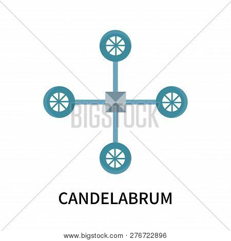Candelabrum Icon Isolated On White Background. Candelabrum Icon Simple Sign. Candelabrum Icon Trendy