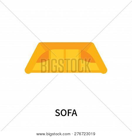 Sofa Icon Isolated On White Background. Sofa Icon Simple Sign. Sofa Icon Trendy And Modern Symbol Fo