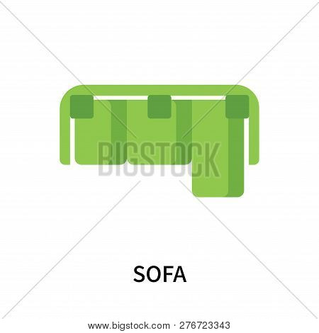 Sofa Icon Isolated On White Background. Sofa Icon Simple Sign. Sofa Icon Trendy And Modern Symbol Fo