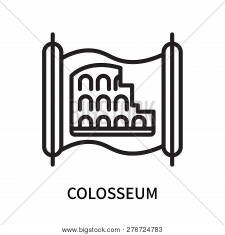 Colosseum Icon Isolated On White Background. Colosseum Icon Simple Sign. Colosseum Icon Trendy And M