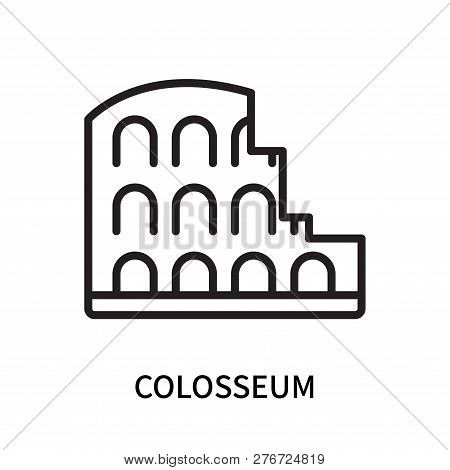 Colosseum Icon Isolated On White Background. Colosseum Icon Simple Sign. Colosseum Icon Trendy And M